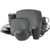 Gibson Elite Soho Lounge Square Stoneware Dinnerware Set In Multi