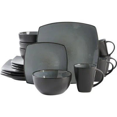 Gibson Elite Soho Lounge Square Stoneware Dinnerware Set In Multi