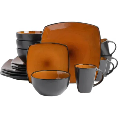 Gibson Elite Soho Lounge Square Stoneware Dinnerware Set In Multi