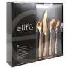 Gibson Elite Stonehenge 20 Piece Flatware Set  Gold In Gold