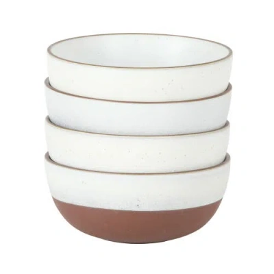 Gibson Elite William Crest 4-piece Reactive Glaze Stoneware Cereal Bowl Set In Multi