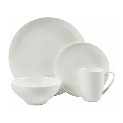 Gibson Eva 16-pc. Bone China Dinnerware Set In White
