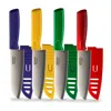 Gibson Everyday Grantville 4 Piece 6 Inch Santoku Knife With Sheath In Assorted Colors In Multi