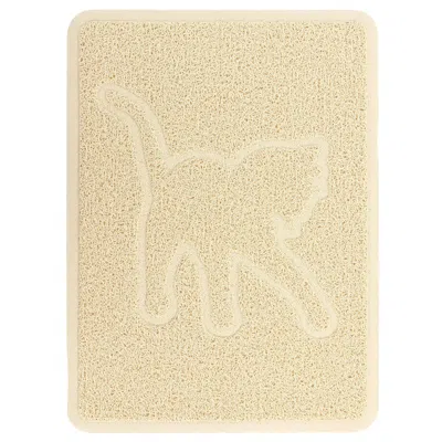 Gibson Everyday Pet Elements 18.5 X 13.78 Inch Cat Silhouette Placemat In Tan In Neutral
