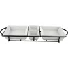 Gibson Gracious Dining Serving Set With Metal Rack In White