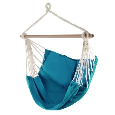 Gibson Hanging Hammock Swing Chair For Indoor & Outdoor Use Blue