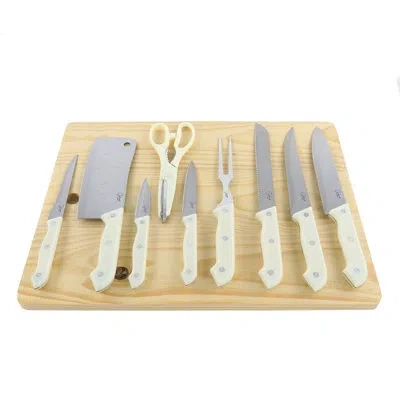 Gibson Home 10 Piece Stainless Steel Assorted Knife Set In Silver