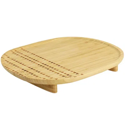 GIBSON HOME 13.5 INCH SADLER WOODEN SERVING TRAY