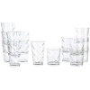 Gibson Home 16 Piece Lattice Glassware Drinkware Set In Transparent