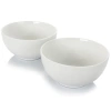 Gibson Home 2 Piece 7 Inch Ceramic All-purpose Round Bowl Set In White