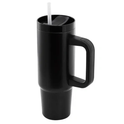 Gibson Home 29oz Stainless Steel Thermal Tumbler With Handle In Black