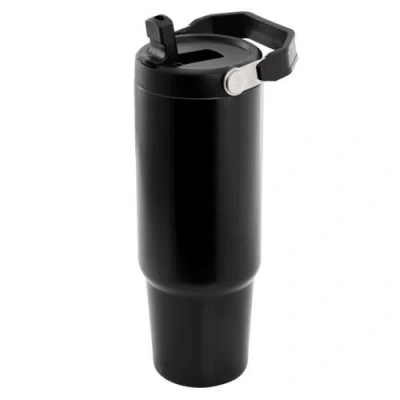 Gibson Home 29oz Stainless Steel Thermal Tumbler With Handle In Black