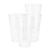 Gibson Home 4 Piece 16 Ounce Swirl Glass Tumbler Set In Transparent
