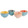 Gibson Home 8 Piece 6 Inch Stoneware Cereal Bowl Set In Multi