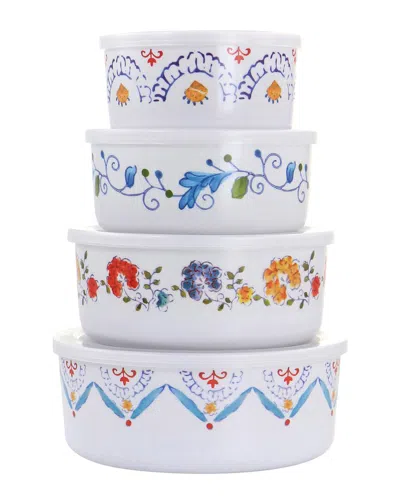 GIBSON HOME GIBSON HOME 8PC ANAYA ROUND NESTING FOOD STORAGE SET