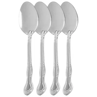 Gibson Home Abbie 4 Piece Stainless Steel Dinner Spoon Set In Multi