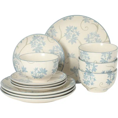 Gibson Home Admiral Hall 12-piece Matte Stoneware Dinnerware Set In Multi