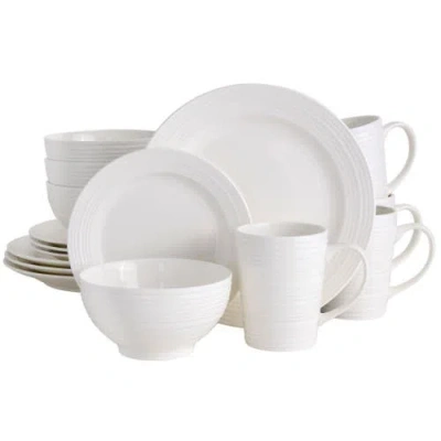 Gibson Home Amelia Court 16-piece Dinnerware Set In White
