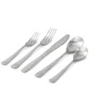 Gibson Home Bishop Hill 20pc Stainless Steel Floral Flatware Set In Gray