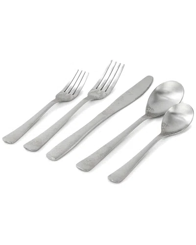 GIBSON HOME GIBSON HOME BISHOP HILL 20PC STAINLESS STEEL FLORAL FLATWARE SET