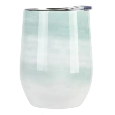 Gibson Home Brampton 12 Ounce Stainless Steel Thermal Stemless Wine Tumbler In Green