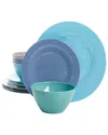 Gibson Home Brist 12 Piece Dinnerware Set