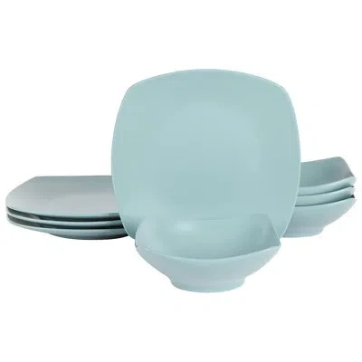 Gibson Home Ceramic Dinnerware Set - Service For 4 In Blue