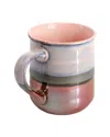 Gibson Home Copper Tonal 4pc Stoneware Cup Set In Multi