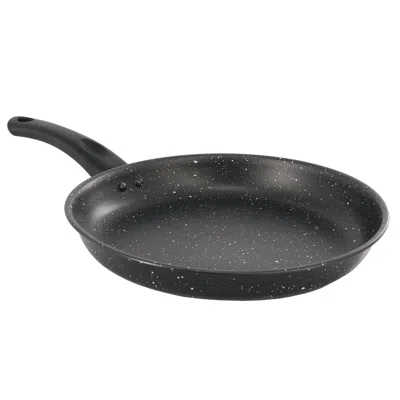 GIBSON HOME DELHI 11 INCH ROUND NONSTICK CARBON STEEL FRYING PAN IN BLACK