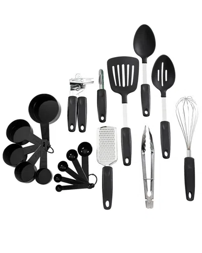 Gibson Home Dnu  Total Kichen Chefs Better Basics 18pc Gadgets And Tools Set In Black
