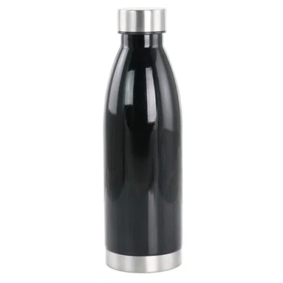 Gibson Home Dunneally 23 Ounce Plastic Water Bottle With Lid In Black