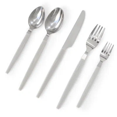 Gibson Home Edzelle 48 Piece Stainless Steel Flatware Set In Gray With Plastic Tray