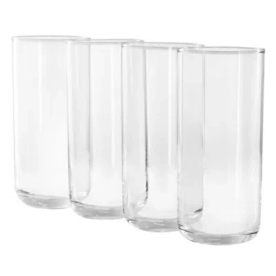 Gibson Home Emory 4 Piece 17 Ounce Clear Glass Tumbler Set