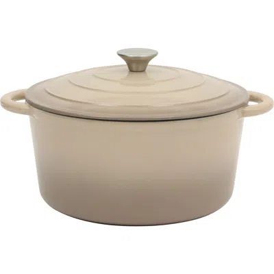 Gibson Home Enameled Cast Iron Dutch Oven With Lid In Brown