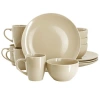 Gibson Home Everyday Plus 12 Piece Stoneware Dinnerware Set In Neutral