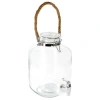 Gibson Home Ferris 1.3 Gallon Glass Beverage Dispenser With Rope Handle In Transparent