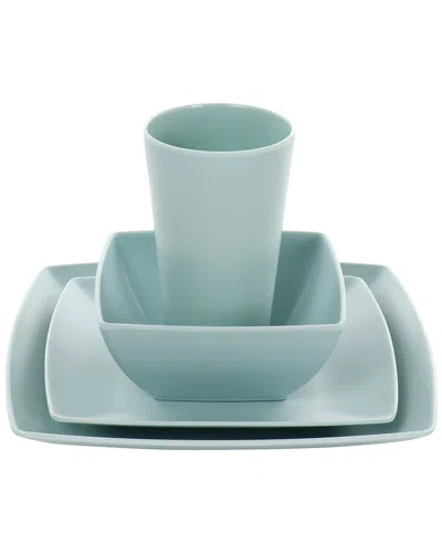 Gibson Home Grayson Melamine 16pc Square Dinnerware Set