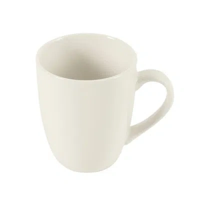 Gibson Home Great Essentials 12 Ounce Porcelain Coffee Mugs - Set Of 12 - Cups For Latte, Hot Tea, Cappuccino, M In White