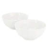 Gibson Home Great Essentials 2 Piece 6.9 Inch Fine Ceramic Noodle Bowl Set In White