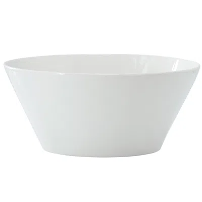 Gibson Home Great Essentials 9.4 Inch Round Fine Ceramic Meal Bowl In White In Multi