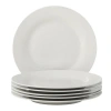 Gibson Home Great Essentials Fine Ceramic Dinner Plate Set In White