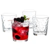 Gibson Home Great Foundations 4-piece 13 Oz. Double Old Fashioned Glass Set, Bubbles Pattern In Transparent