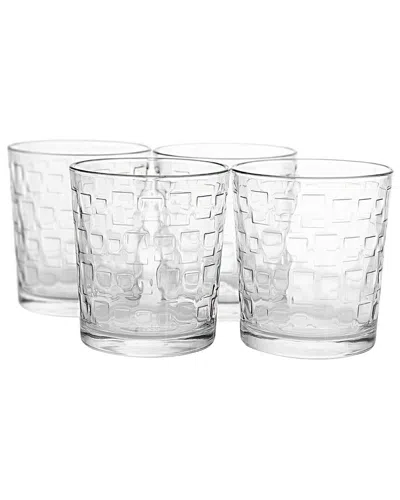 GIBSON HOME GIBSON HOME GREAT FOUNDATIONS 4PC DOUBLE OLD-FASHIONED GLASS SET