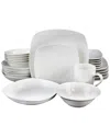 Gibson Home Hagen Square 30pc Dinnerware Set