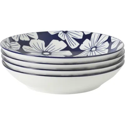 Gibson Home Heritage Sky Stoneware Pasta Bowl Set In Multi