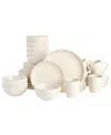 Gibson Home Home Rockaway 32 Piece Dinnerware Set, Service For 8 In Beige
