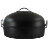 Gibson Home Kenmar High Dome Oval Roaster Set In Black