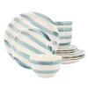 Gibson Home Kenwood Shores 12 Piece Stoneware Dinnerware Set In Multi
