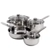 Gibson Home Landon 7-piece Stainless Steel Cookware Set In Silver