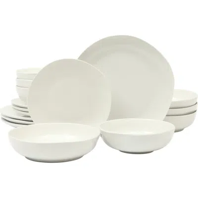 Gibson Home Lindendale Scratch-resistant Porcelain Dinnerware Set In White